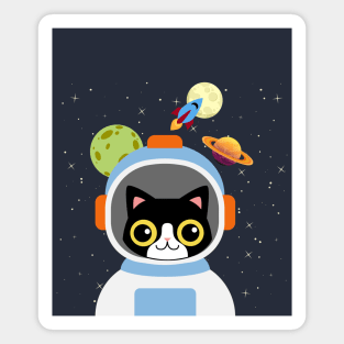 Happy Catstronaut Magnet